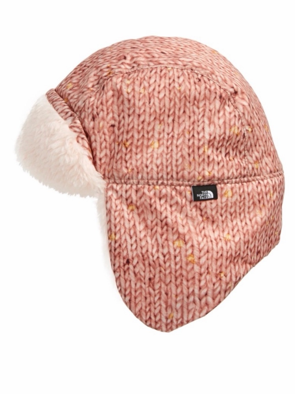 NWT The North Face Littles Trapper Hat Pink Sweater Print size XS